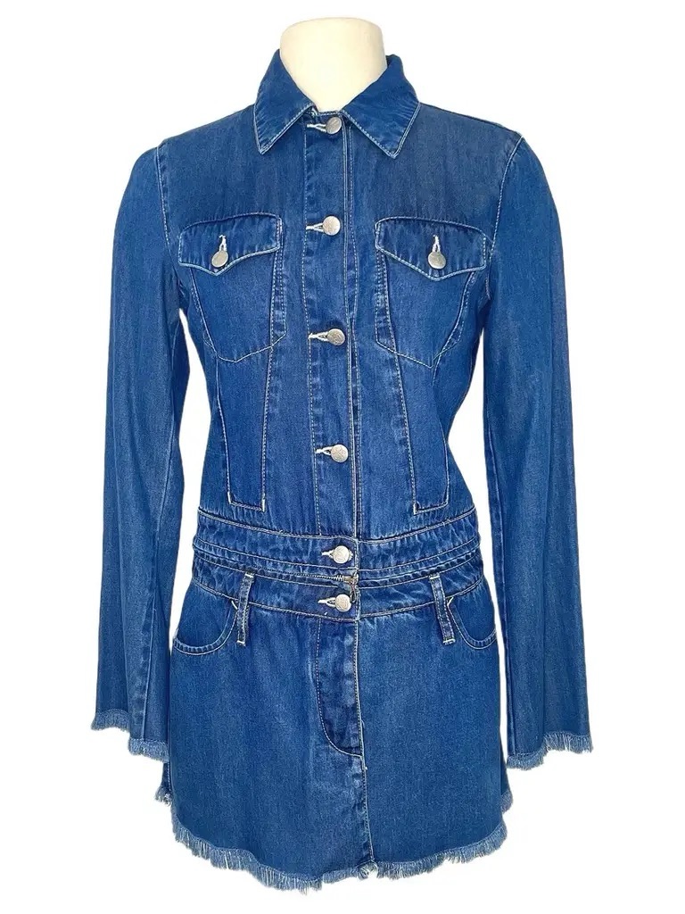 Jean Paul Gaulthier Jeans Denim Detachable Dress Size 42/ 10 Us